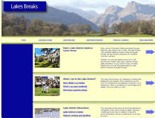 Tablet Screenshot of lakes-breaks.com